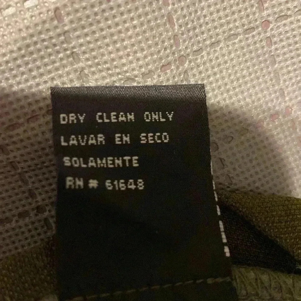 Dark Green 18 W Trousers with zipper button on the side with back elastic waist - Picture 7 of 8